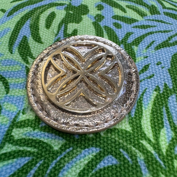 Lilly Pulitzer Bamboo Tote Handbag Cool Mint, Catching Rays Pattern, NEW no tags - Picture 5 of 15